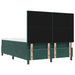 Pat cu arcuri cu headboard Verde închis 200 x 160 cm Catifea - WALTI WALTI