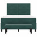 Pat cu arcuri cu headboard Verde închis 200 x 160 cm Catifea - WALTI WALTI