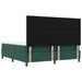 Pat cu arcuri cu headboard Verde închis 200 x 180 cm Catifea - WALTI WALTI