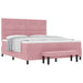 Pat cu arcuri cu headboard Roz 200 x 180 cm Catifea - WALTI WALTI