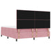 Pat cu arcuri cu headboard Roz 200 x 180 cm Catifea - WALTI WALTI
