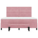Pat cu arcuri cu headboard Roz 200 x 180 cm Catifea - WALTI WALTI