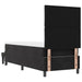Pat cu arcuri cu headboard Negru 200 x 80 cm Catifea - WALTI WALTI