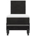 Pat cu arcuri cu headboard Negru 200 x 80 cm Catifea - WALTI WALTI