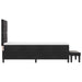 Pat cu arcuri cu headboard Negru 200 x 80 cm Catifea - WALTI WALTI