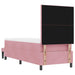 Pat cu arcuri cu saltea cu headboard Roz 80 x 200 cm Catifea - WALTI WALTI