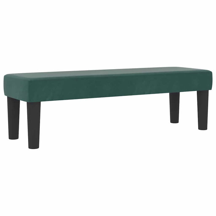 Pat cu arcuri cu headboard Verde închis 190 x 120 cm Catifea WALTI