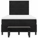 Pat cu arcuri cu saltea cu headboard Negru 120 x 200 cm Catifea - WALTI WALTI