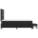 Pat cu arcuri cu saltea cu headboard Negru 120 x 200 cm Catifea - WALTI WALTI