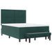 Pat cu arcuri cu headboard Verde închis 200 x 160 cm Catifea - WALTI WALTI