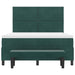 Pat cu arcuri cu headboard Verde închis 200 x 160 cm Catifea - WALTI WALTI