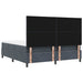Pat cu arcuri cu headboard Gri închis 200 x 180 cm Catifea - WALTI WALTI