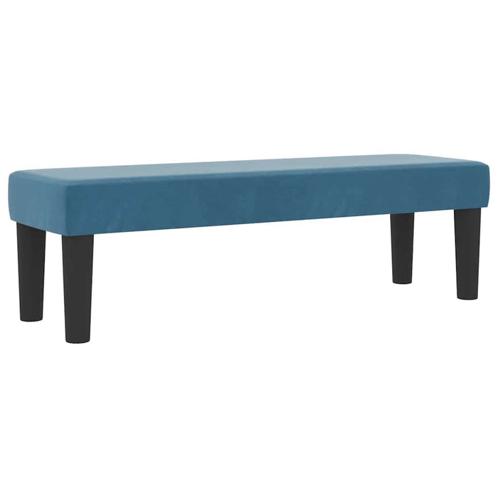 Pat cu arcuri cu headboard Albastru închis 200 x 180 cm Catifea - WALTI WALTI