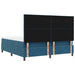 Pat cu arcuri cu headboard Albastru închis 200 x 180 cm Catifea - WALTI WALTI