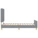 Cadru de pat cu headboard Gri deschis 80 x 200 cm țesătură - WALTI WALTI