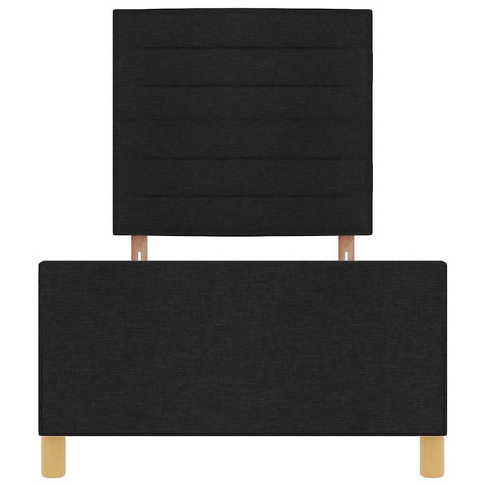 Cadru de pat cu headboard Negru 80 x 200 cm țesătură - WALTI WALTI