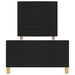 Cadru de pat cu headboard Negru 80 x 200 cm țesătură - WALTI WALTI