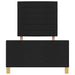 Cadru de pat cu headboard Negru 100 x 200 cm țesătură - WALTI WALTI