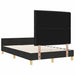 Cadru de pat cu headboard Negru 120 x 190 cm țesătură - WALTI WALTI