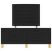 Cadru de pat cu headboard Negru 120 x 190 cm țesătură - WALTI WALTI