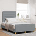 Cadru de pat cu headboard Gri deschis 120 x 200 cm țesătură - WALTI WALTI