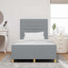 Cadru de pat cu headboard Gri deschis 120 x 200 cm țesătură - WALTI WALTI