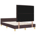 Cadru de pat cu headboard Maro închis 120 x 200 cm țesătură - WALTI WALTI