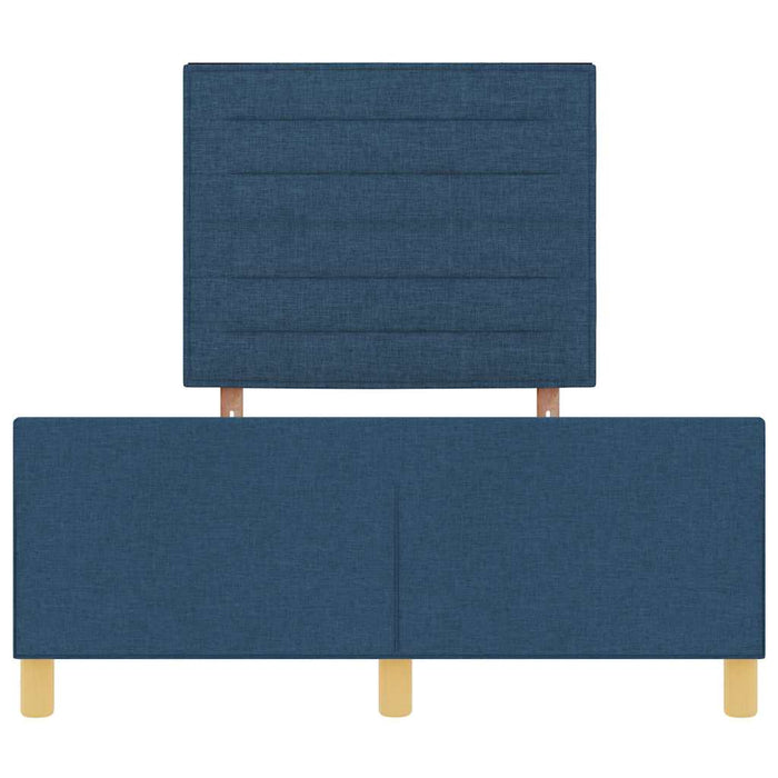 Cadru de pat cu headboard albastru 120 x 200 cm țesătură WALTI