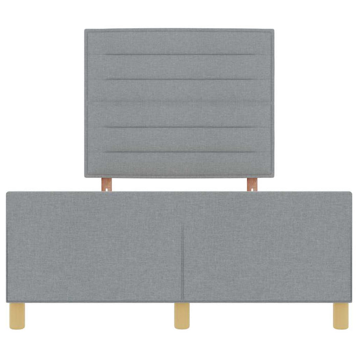 Cadru de pat cu headboard Gri deschis 140 x 200 cm țesătură - WALTI WALTI