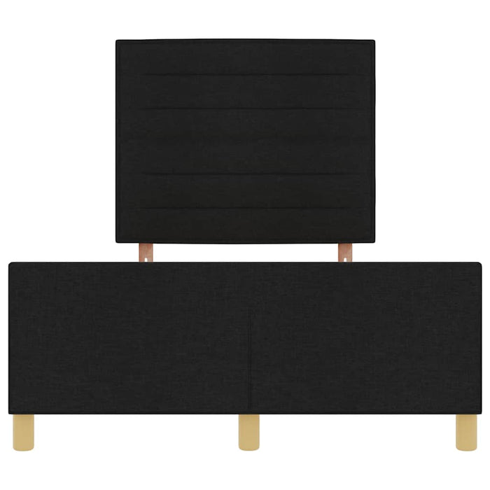 Cadru de pat cu headboard Negru 140 x 200 cm țesătură - WALTI WALTI