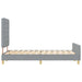 Cadru de pat cu headboard Gri deschis 160 x 200 cm țesătură - WALTI WALTI