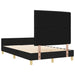 Cadru de pat cu headboard Negru 160 x 200 cm țesătură - WALTI WALTI