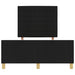 Cadru de pat cu headboard Negru 160 x 200 cm țesătură - WALTI WALTI