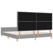 Cadru de pat cu headboard Gri deschis 180 x 200 cm țesătură - WALTI WALTI