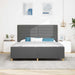 Cadru de pat cu headboard Gri închis 180 x 200 cm țesătură - WALTI WALTI