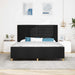 Cadru de pat cu headboard Negru 180 x 200 cm țesătură - WALTI WALTI