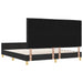 Cadru de pat cu headboard Negru 180 x 200 cm țesătură - WALTI WALTI