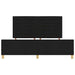Cadru de pat cu headboard Negru 180 x 200 cm țesătură - WALTI WALTI
