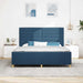 Cadru de pat cu headboard albastru 180 x 200 cm țesătură - WALTI WALTI