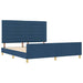 Cadru de pat cu headboard albastru 180 x 200 cm țesătură - WALTI WALTI