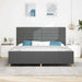 Cadru de pat cu headboard Gri închis 200 x 200 cm țesătură - WALTI WALTI