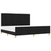 Cadru de pat cu headboard Negru 200 x 200 cm țesătură - WALTI WALTI