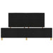Cadru de pat cu headboard Negru 200 x 200 cm țesătură - WALTI WALTI