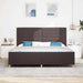 Cadru de pat cu headboard Maro închis 200 x 200 cm țesătură - WALTI WALTI