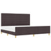 Cadru de pat cu headboard Maro închis 200 x 200 cm țesătură - WALTI WALTI