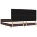 Cadru de pat cu headboard Maro închis 200 x 200 cm țesătură - WALTI WALTI