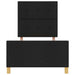 Cadru de pat cu headboard Negru 90 x 200 cm țesătură - WALTI WALTI