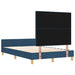 Cadru de pat cu headboard albastru 120 x 190 cm țesătură - WALTI WALTI