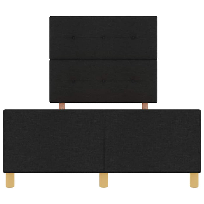 Cadru de pat cu headboard Negru 120 x 200 cm țesătură WALTI