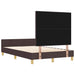 Cadru de pat cu headboard Maro închis 120 x 200 cm țesătură - WALTI WALTI